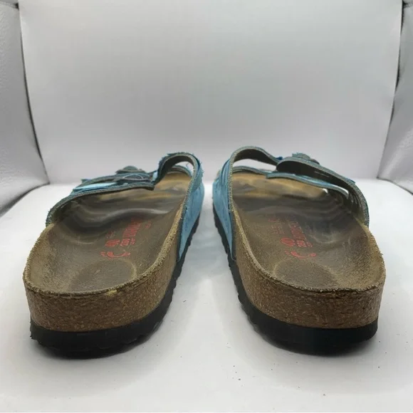Birkenstock women’s light blue sandals limited edition size 40  US9.5 - Picture 5 of 6